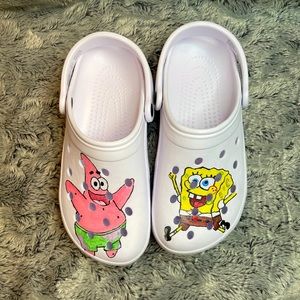 custom spongebob crocs